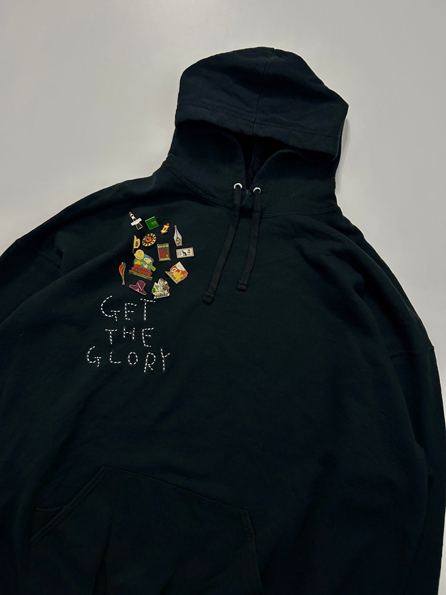 sashiko pins salvage hoodie GTG022