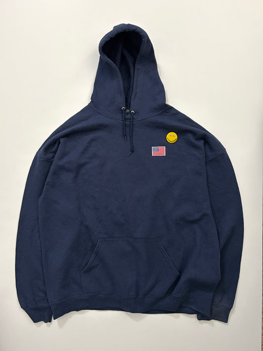 sashiko salvage emblem hoodie OEU002