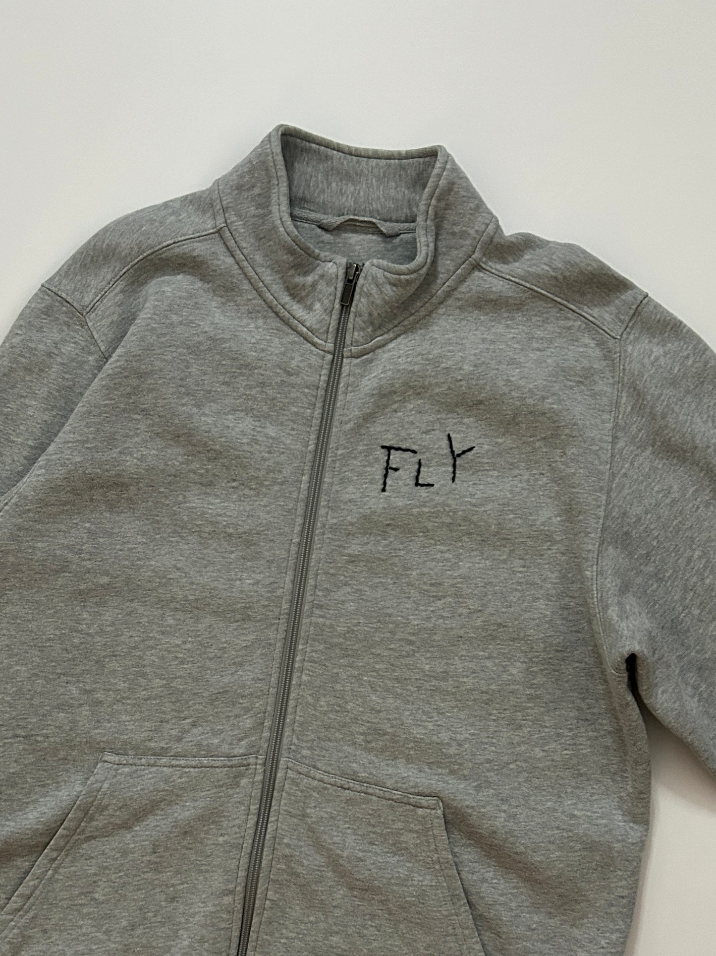 sashiko salvage zip sweat 001