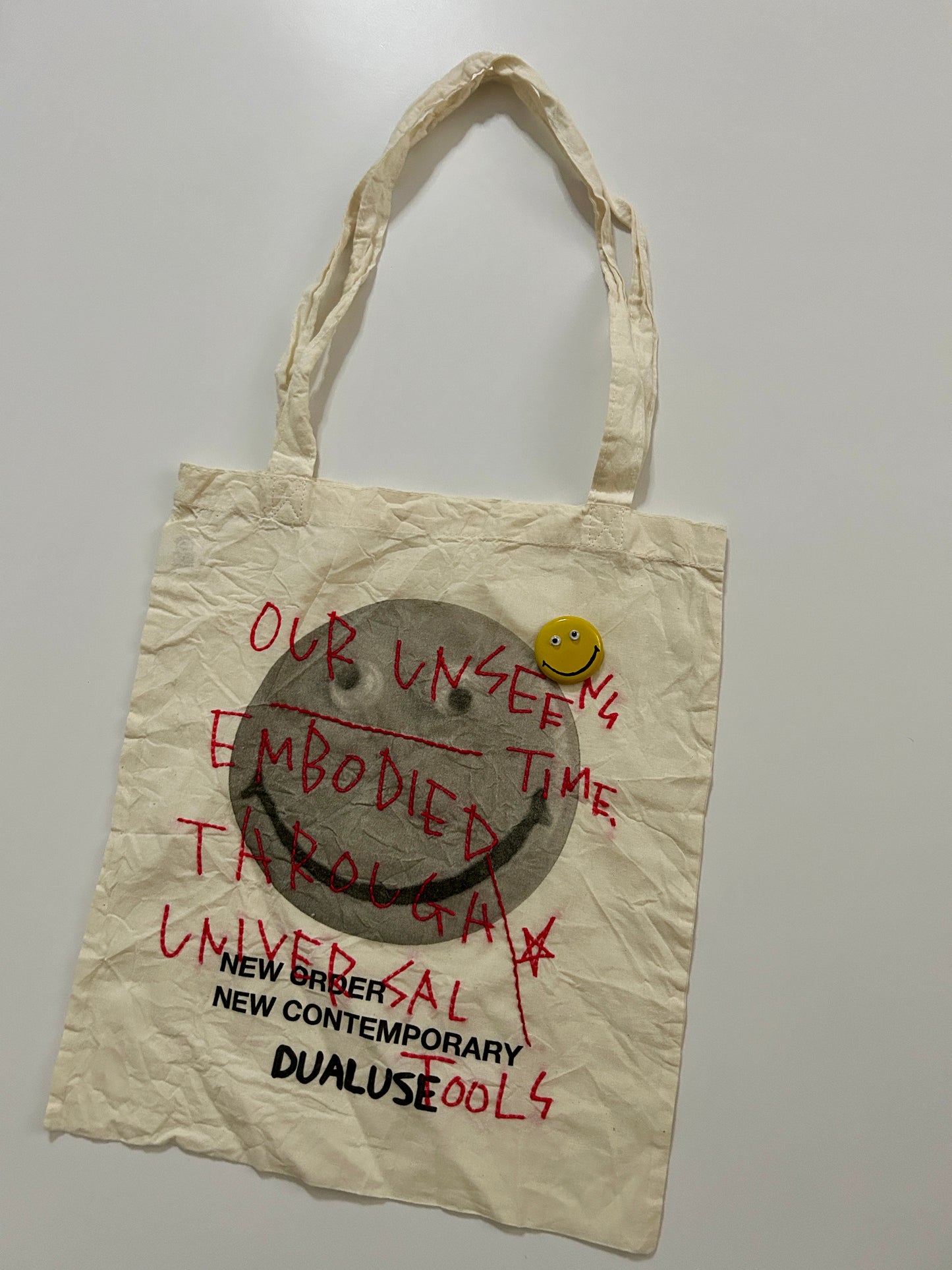 Sashiko-printed hard-washed tote bag008