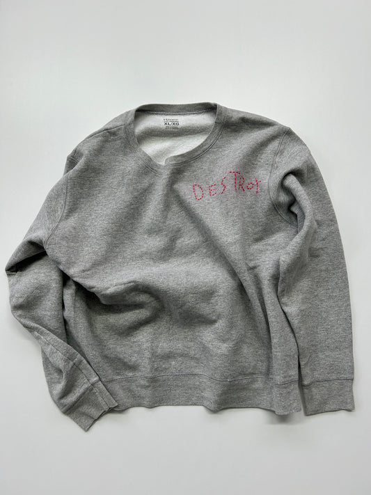 sashiko salvage sweat DESTROY